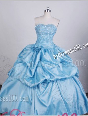 Big Diamond Ruching and Hand Made Flowers Quinceanera Dresses